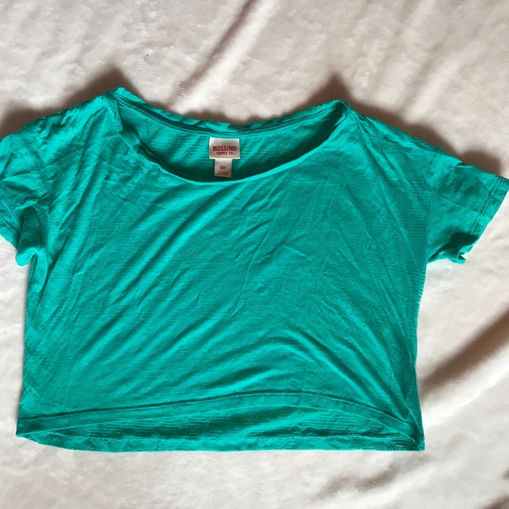Mossimo teal crop top